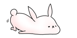 Feeble rabbit to move sticker #12945804