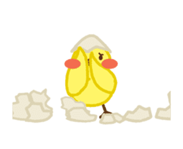 Chuppyo the Yellow Bird Animated sticker #12946191