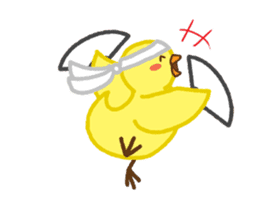 Chuppyo the Yellow Bird Animated sticker #12946192