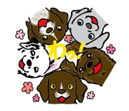 Funny large dogs sticker #12946984