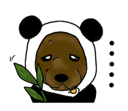 Funny large dogs sticker #12946989