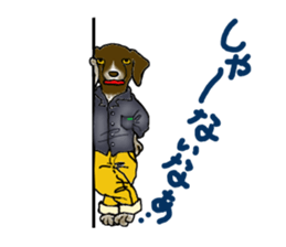 Funny large dogs sticker #12946995