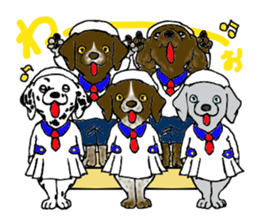 Funny large dogs sticker #12946998