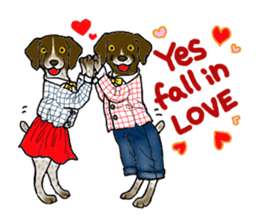 Funny large dogs sticker #12946999