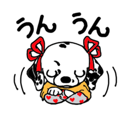 Funny large dogs sticker #12947008