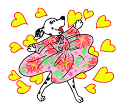 Funny large dogs sticker #12947012