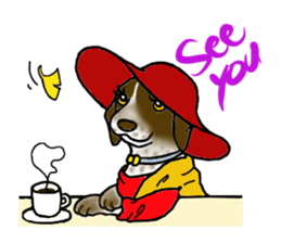 Funny large dogs sticker #12947013