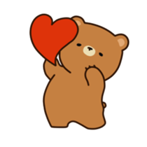 ooh aah bear 3 sticker #12947225