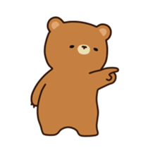 ooh aah bear 3 sticker #12947241