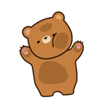 ooh aah bear 3 sticker #12947249