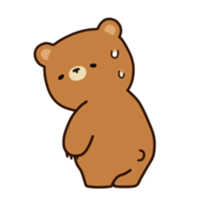 ooh aah bear 3 sticker #12947252