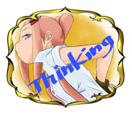 Gun and shino-chan sticker #12947684