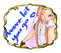 Gun and shino-chan sticker #12947686