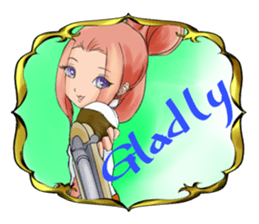 Gun and shino-chan sticker #12947687