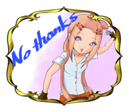 Gun and shino-chan sticker #12947692