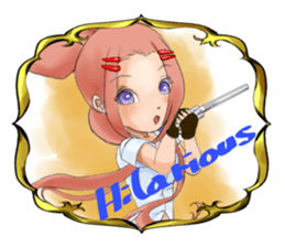 Gun and shino-chan sticker #12947696