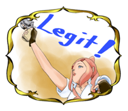 Gun and shino-chan sticker #12947698