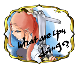 Gun and shino-chan sticker #12947699