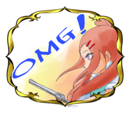 Gun and shino-chan sticker #12947702