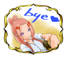 Gun and shino-chan sticker #12947703