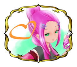 Gun and shino-chan sticker #12947706