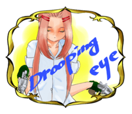 Gun and shino-chan sticker #12947707