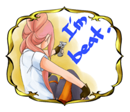 Gun and shino-chan sticker #12947712