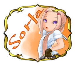 Gun and shino-chan sticker #12947717