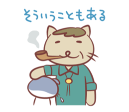 cat and alpaca kawaii sticker sticker #12948209