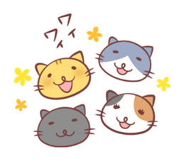 cat and alpaca kawaii sticker sticker #12948217