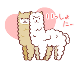 cat and alpaca kawaii sticker sticker #12948218