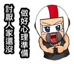 Uncle helmets2 sticker #12948422