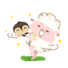 MonFu the sheep 2 sticker #12948767