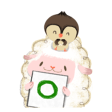 MonFu the sheep 2 sticker #12948775