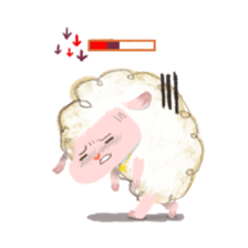 MonFu the sheep 2 sticker #12948777