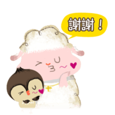 MonFu the sheep 2 sticker #12948785