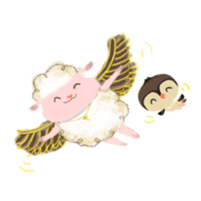 MonFu the sheep 2 sticker #12948790