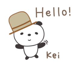 Cute panda sticker for Kei sticker #12948841