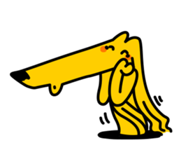 Odd_Afghan hound2 sticker #12949440