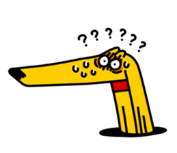 Odd_Afghan hound2 sticker #12949444