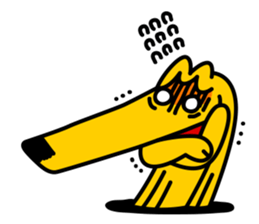 Odd_Afghan hound2 sticker #12949457