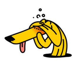 Odd_Afghan hound2 sticker #12949461