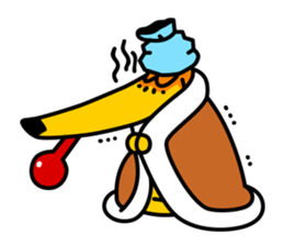 Odd_Afghan hound2 sticker #12949463