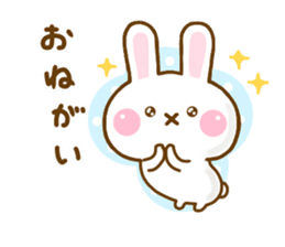 Rabbit Strawberry Yokutukau 2 sticker #12949967