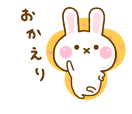 Rabbit Strawberry Yokutukau 2 sticker #12949976