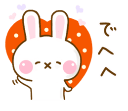 Rabbit Strawberry Yokutukau 2 sticker #12949978