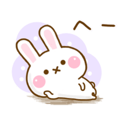 Rabbit Strawberry Yokutukau 2 sticker #12949980