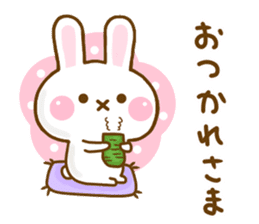 Rabbit Strawberry Yokutukau 2 sticker #12949981