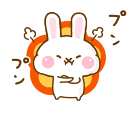 Rabbit Strawberry Yokutukau 2 sticker #12949985