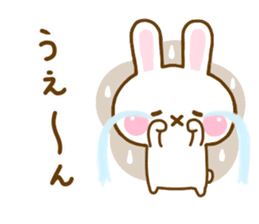 Rabbit Strawberry Yokutukau 2 sticker #12949987